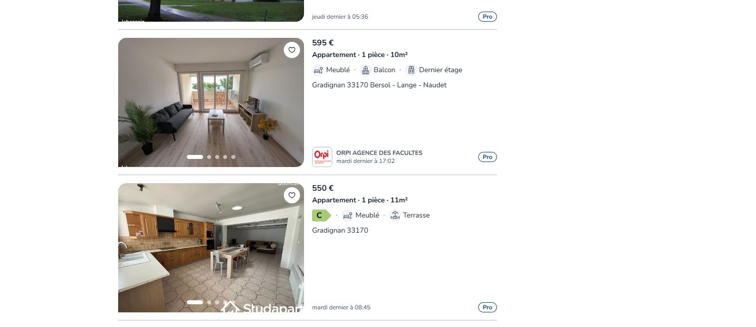 Marché locatif Gradignan