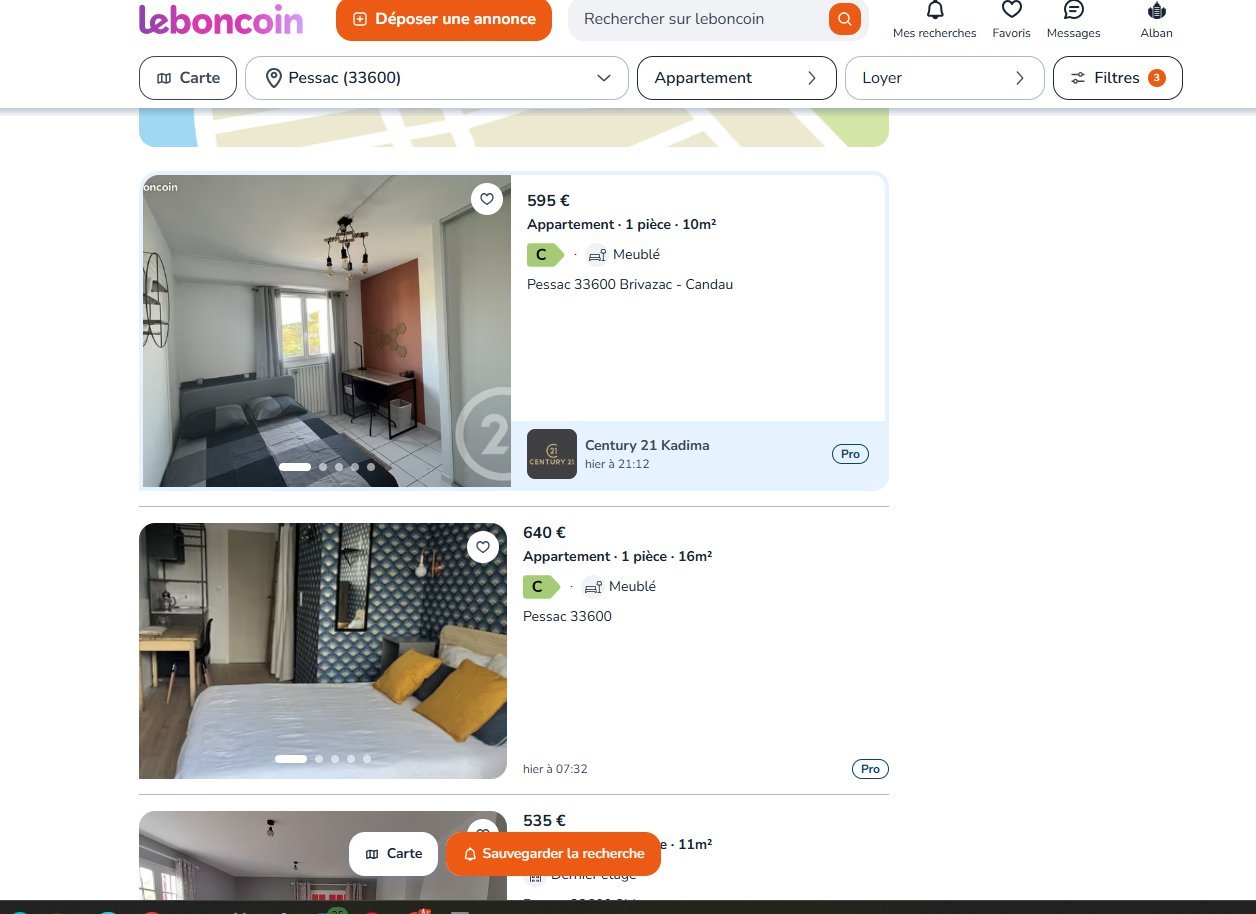 Marché locatif Pessac